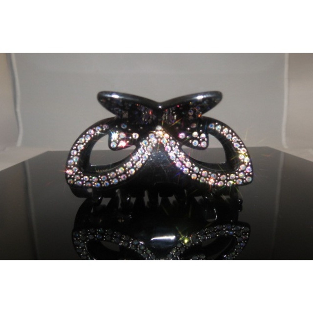 New Gorgeous‎ embroidered Hair Clip Claw w Shinny Crystals Hair Accessories